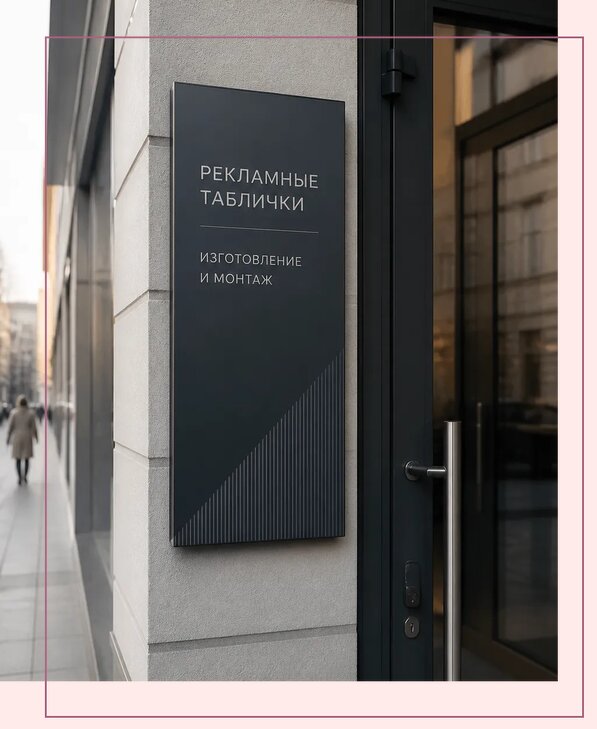 Рекламные таблички в Тихорецке по цене от 4638 р. | Аванза-Тхр
