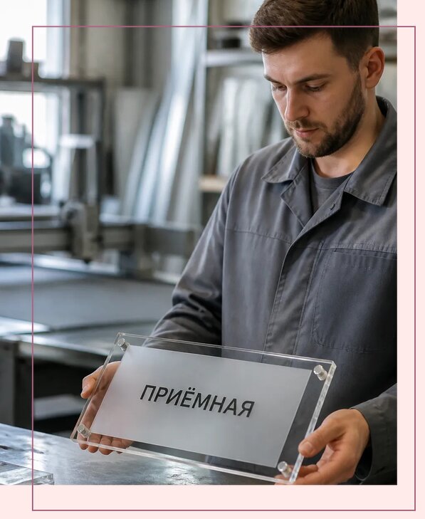 Таблички из оргстекла на заказ в Тихорецке от 4020 р. | Аванза-Тхр