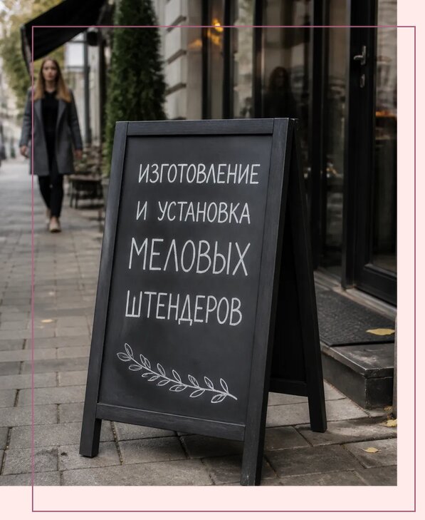 Меловые штендеры в Тихорецке по цене от 6700 р. | Аванза-Тхр